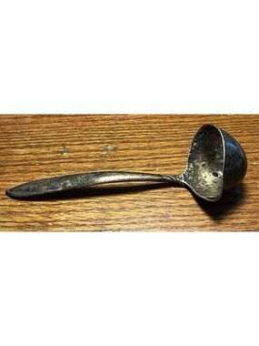 Sterling Silver Rhythm by International Sauce Ladle 5.5" 40 g Weight Tarnished
